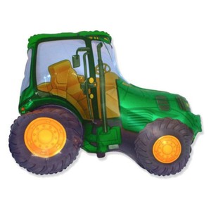 Фольгированный шар Трактор зеленый 94 см