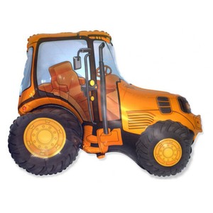 Фольгированный шар Трактор оранжевый 94 см