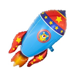 Фольгированный шар фигура Космическая ракета 104 см