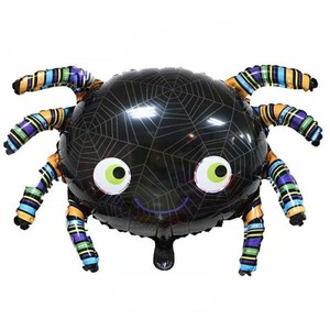 Фольгированный шар фигура Паук черный 89 см