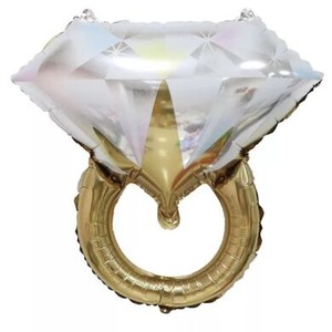 Фольгированный шар фигура Кольцо с бриллиантом 69 см