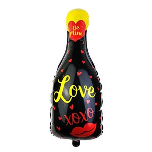 Фольгированный шар фигура Бутылка шампанского “Love” – 84 см