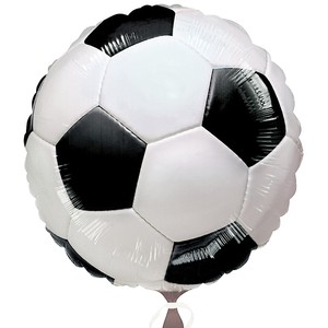 Фольгированный шар круг Футбольный мяч 46 см