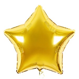 Фольгированный шар звезда Золотая 81 см