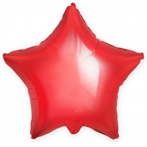 Фольгированный шар звезда Красная 81 см