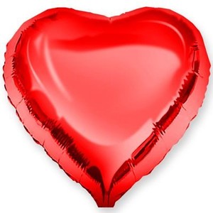 Фольгированный шар сердце Красное 81 см