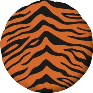 Фольгированный шар круг Пятнистый окрас Тигр 46 см