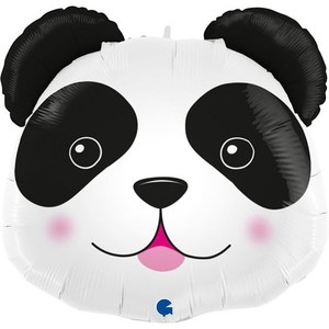 Фольгированный шар фигура голова Маленькая Панда 64 см