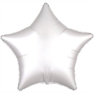Фольгированный шар звезда Белая 81 см
