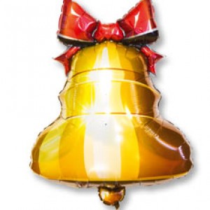 Фольгированный шар Колокольчик с ленточкой 77 см Италия