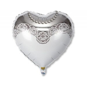 Фольгированный шар сердце Невеста 46 см