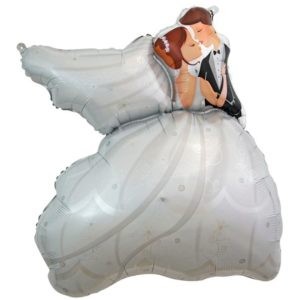 Фольгированный шар фигура Свадебный танец 89 см