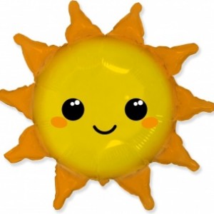 Фольгированный шар фигура Солнце 79 см