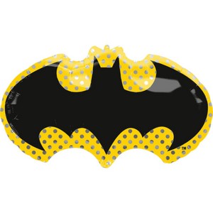 Фольгированный шар фигура Бэтмен Летучая мышь эмблема 76 см