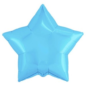 Фольгированный шар звезда Голубая 91 см