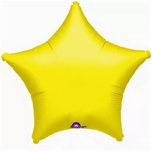 Фольгированный шар звезда Желтая 46 см