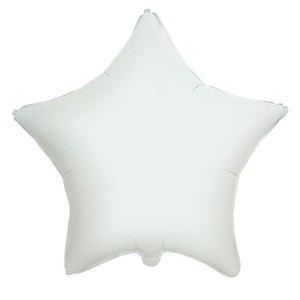 Фольгированный шар звезда Белая 91 см