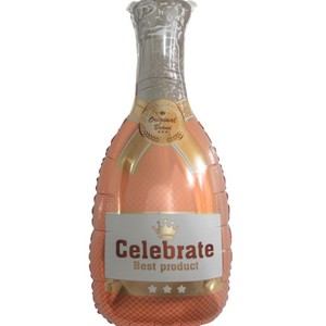 Шар Бутылка шампанского Золотая корона 81 см