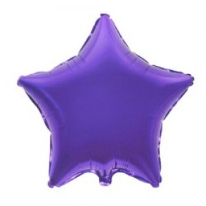 Фольгированный шар звезда Фиолетовая 46 см