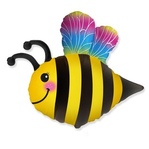 Шар фигура Пчела радужная 79 см