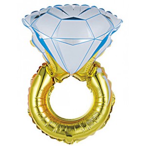 Фольгированный шар Кольцо с бриллиантом 102 см