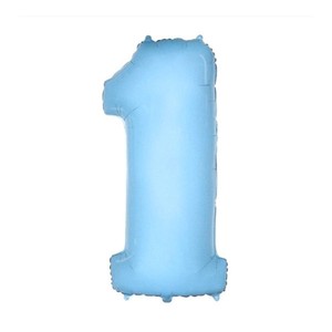 Шар Цифра 1 голубой – 99 см