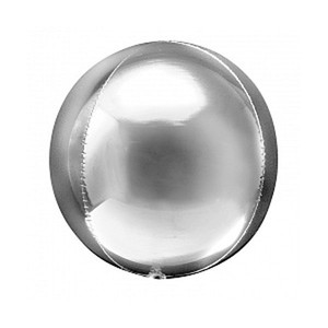 Шар Сфера 3D серебро